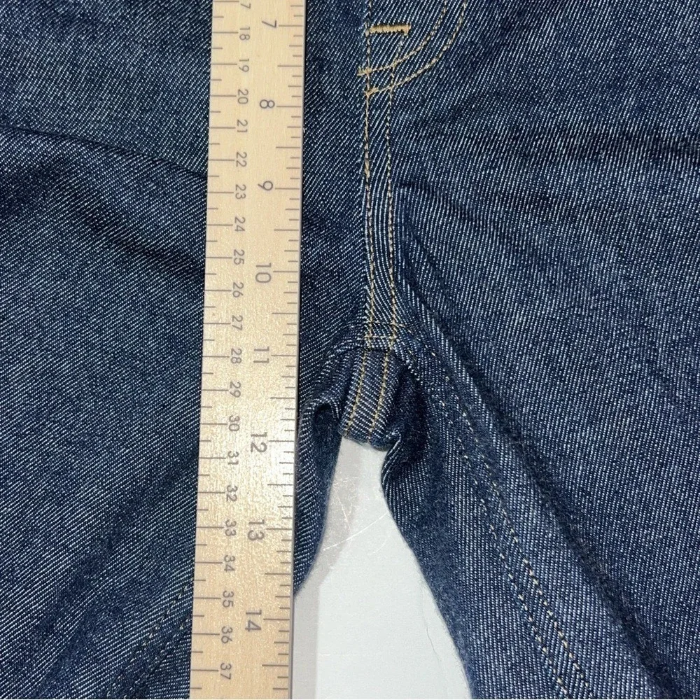 Spanx Straight Leg Woman's Denim Pants Raw Indigo Pull On Sz‎ Medium